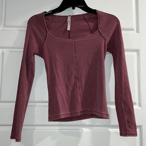 Free people pink long sleeve